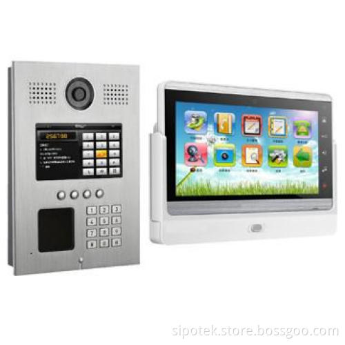 TCP/IP video door phone with multi media and wifi function